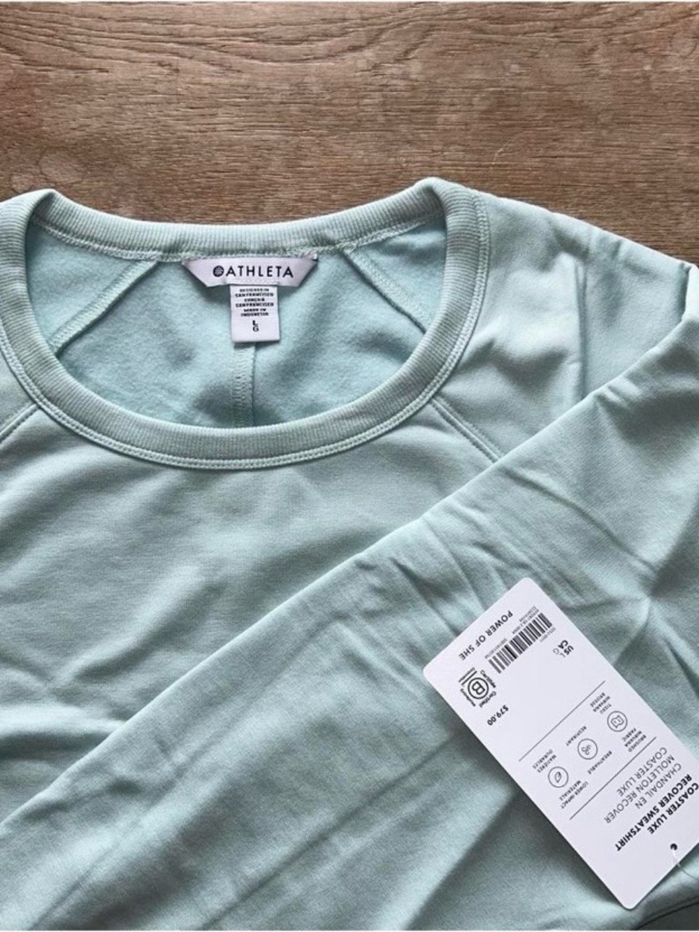 Athleta Mint Green Crewneck Sweatshirt